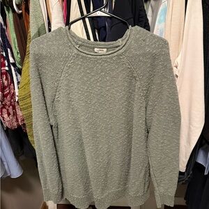 LL bean Women's Green Sweater